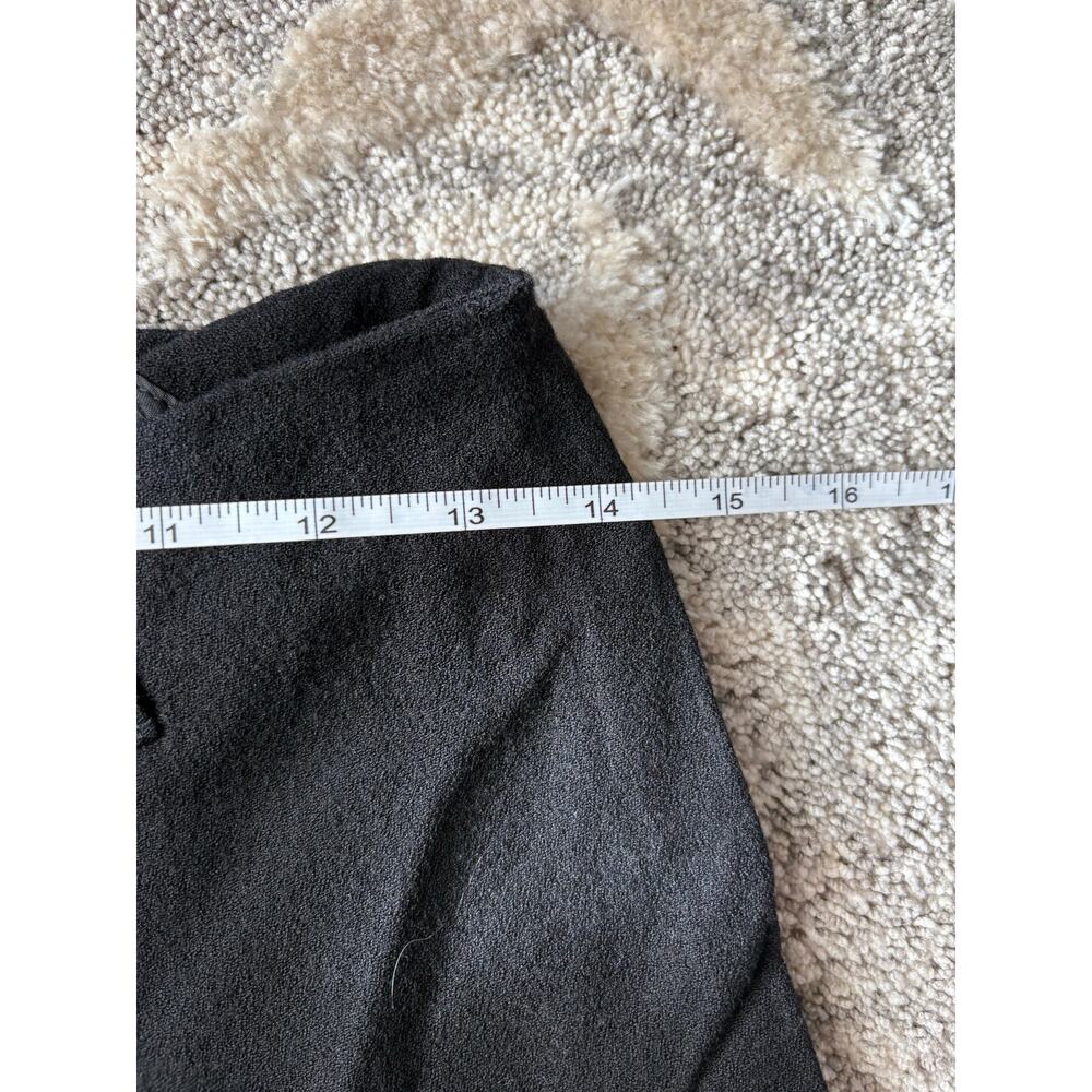 Etro Milano black wide leg black wool dress pants trouser women's size 8 - Picture 4 of 7